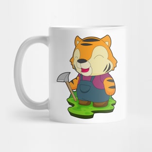 Tiger Miner Pickaxe Mining Mug